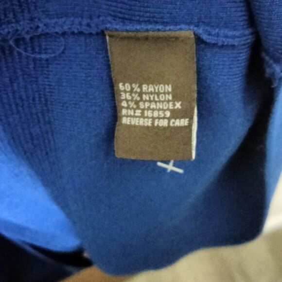 J. McLaughlin Women's Knit Dress Drop Waist | Small - Blue - Short Sleeve - Picture 4 of 8